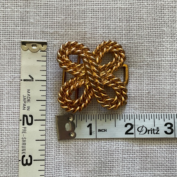 Douglas Paquette Vintage 80’s Signed Celtic Knot / Flower Buckle Snakeskin Belt - Picture 7 of 16